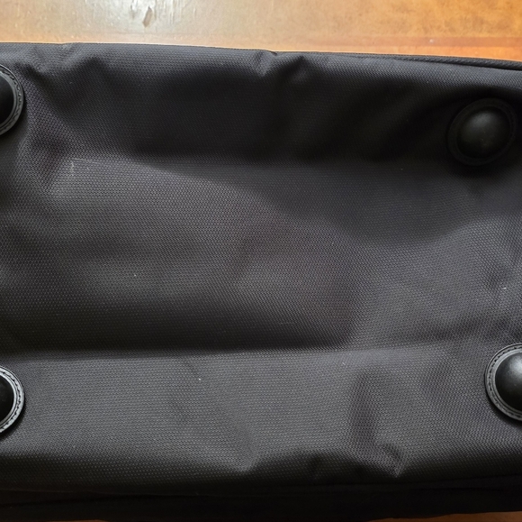 Stevyn Duffel Bag with Shoe Compartment- Black - Picture 6 of 9